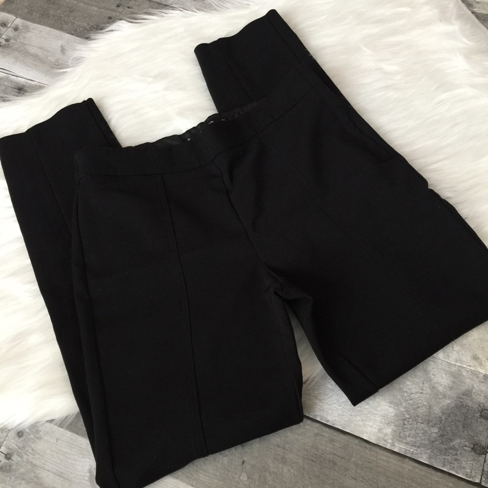 Mango basics black ankle pants size 4